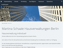 Tablet Screenshot of immobilien-verwaltung-berlin.de